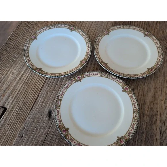 Vintage Theodore Haviland Limoges France Belfort Salad Dessert Bread Plate 3 Pcs - Picture 6 of 14